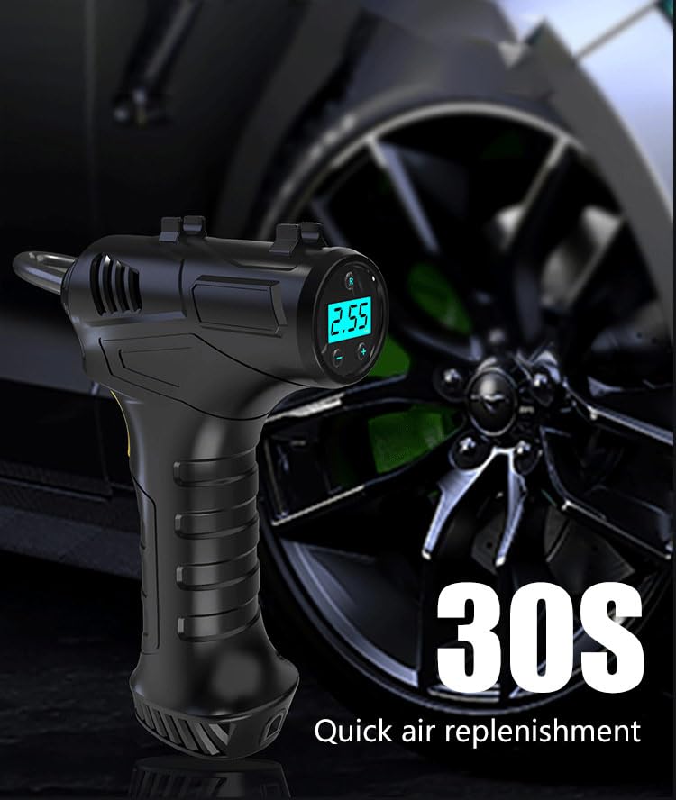 LONLEEYU Tire Inflator, Portable Air Compressor Air Pump for Car Tires, 8004