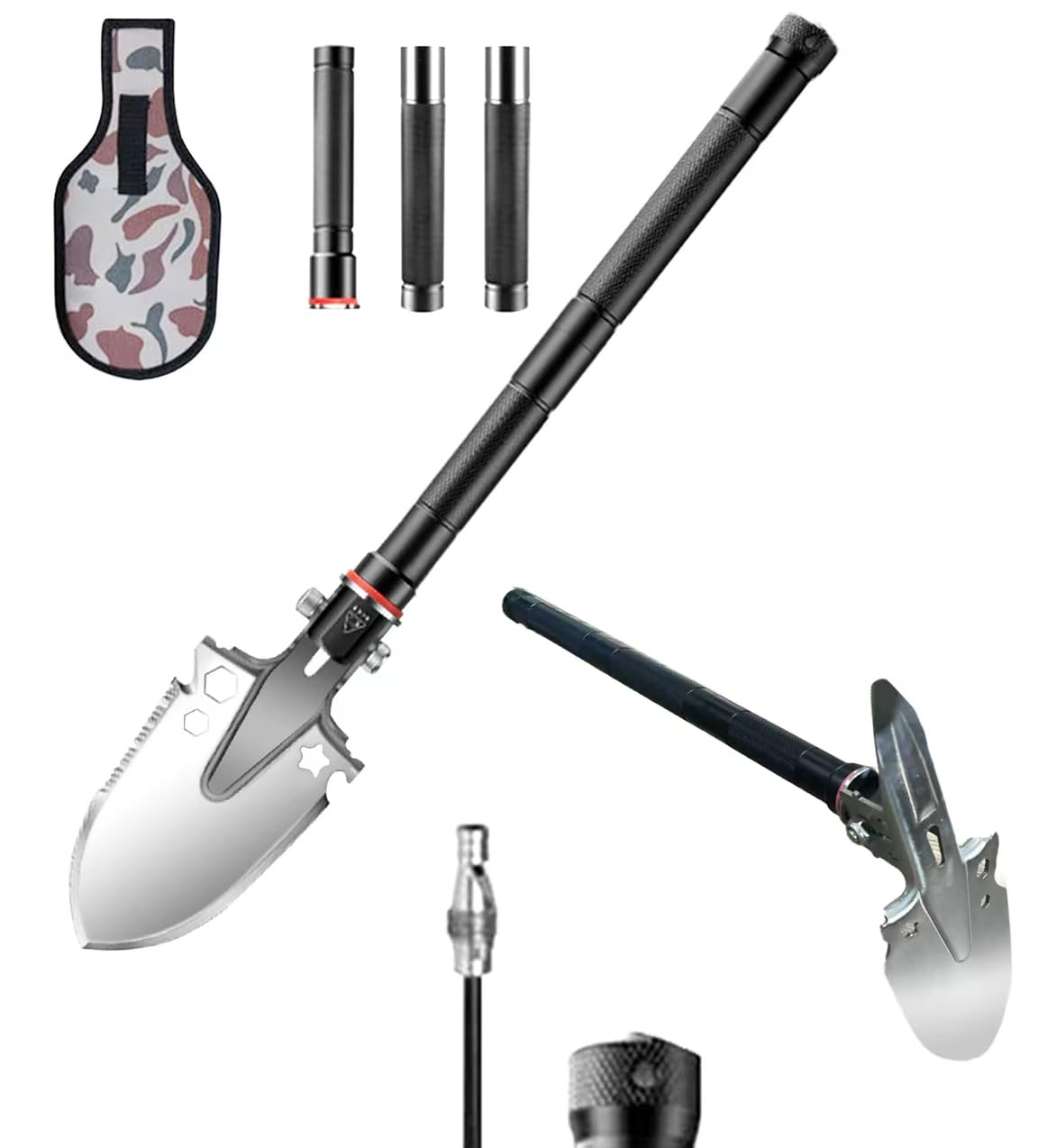 LONLEEYU Folding Survival Shovel