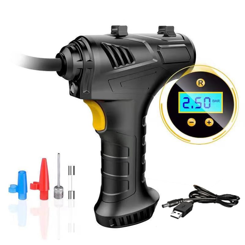 LONLEEYU Tire Inflator, Portable Air Compressor Air Pump for Car Tires, 8004