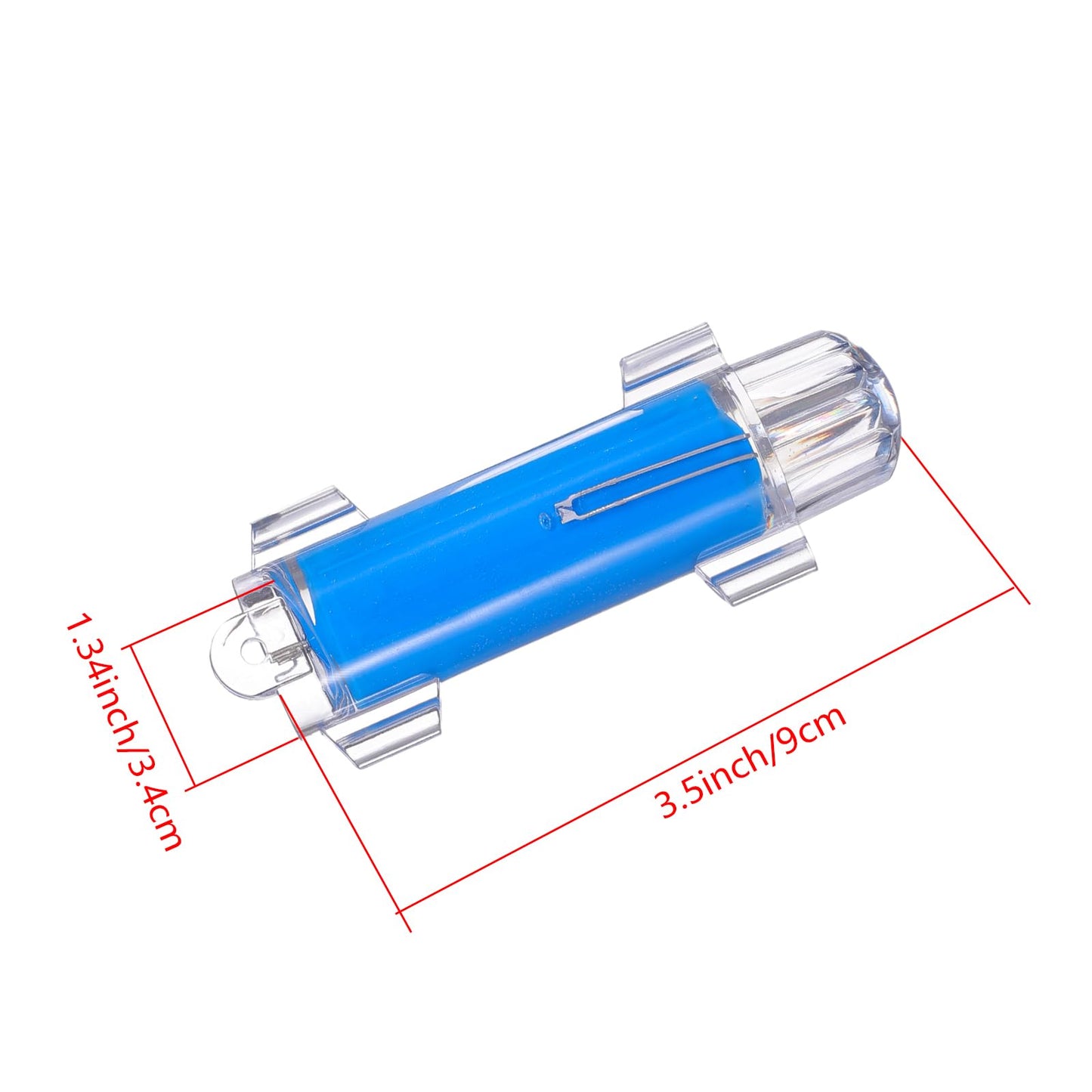 LONLEEYU Underwater Fishing Light, 2PCS IP68 Waterproof LED Flashing Light with Blue & Green LEDs, 4000+ Hours Lifespan, Bait Lure Lamp for Deep Sea Fishing