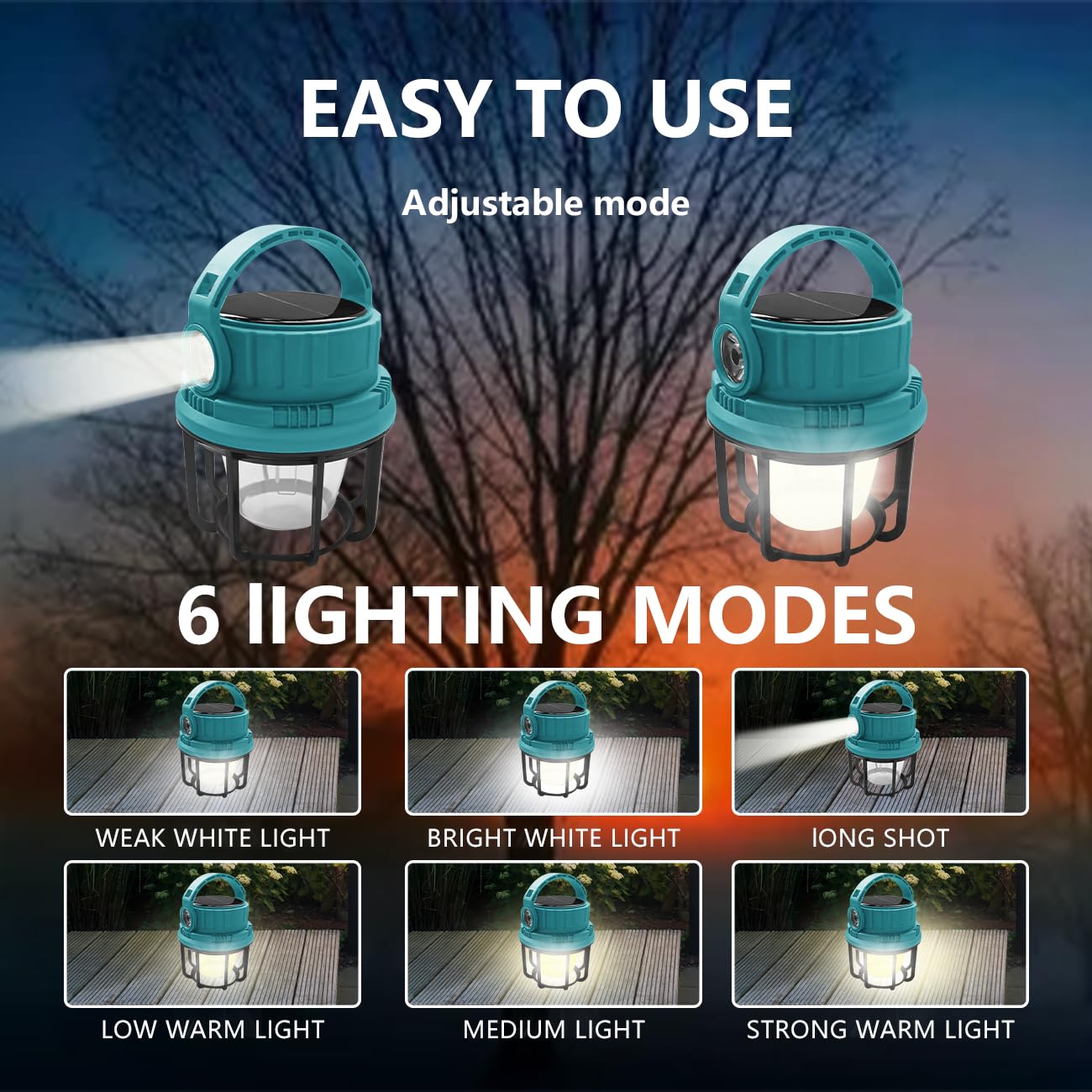 LED Camping Lantern Rechargeable