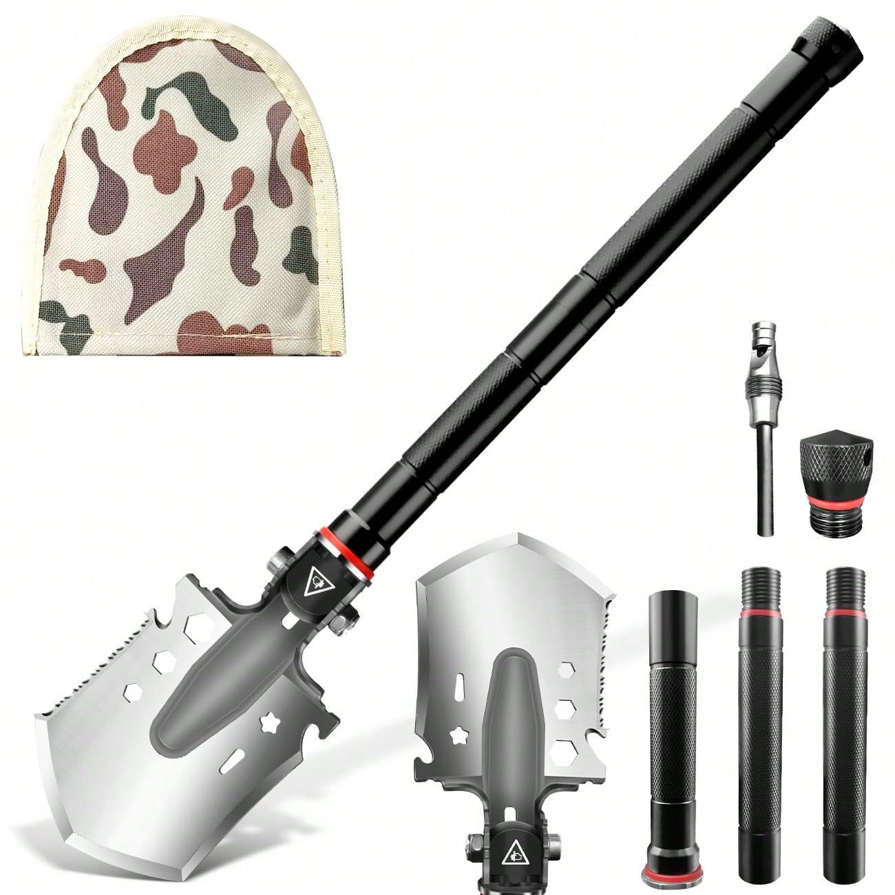 LONLEEYU Folding Survival Shovel