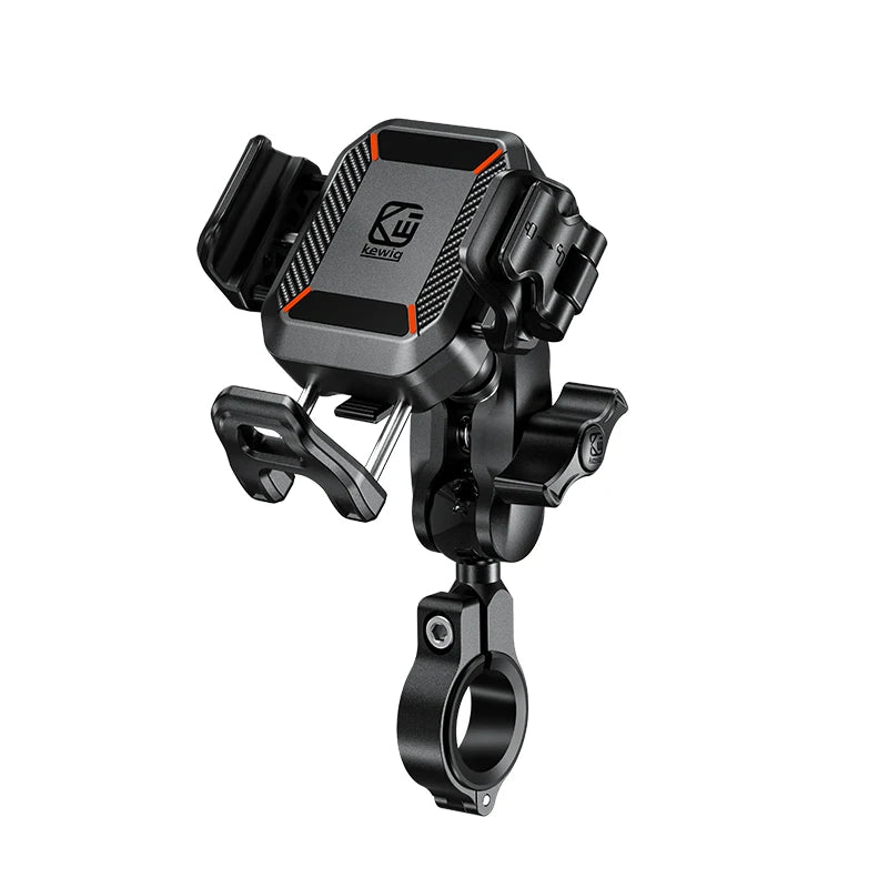Shockproof Mini Bike Phone Holder Waterproof 360 Rotation Adjustable Motorcycle Phone Mount Fit for 5.4-7.2 Inch Phone