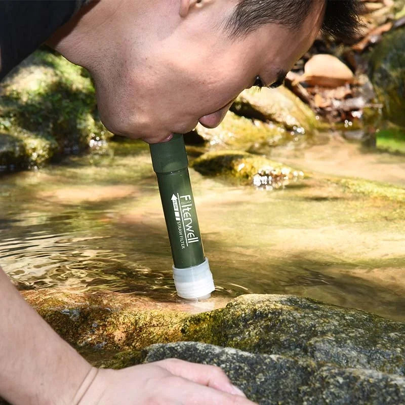 Filterwell Outdoor Camping Mini Portable Personal Water Filtration Filter Straw Camping Water Filters