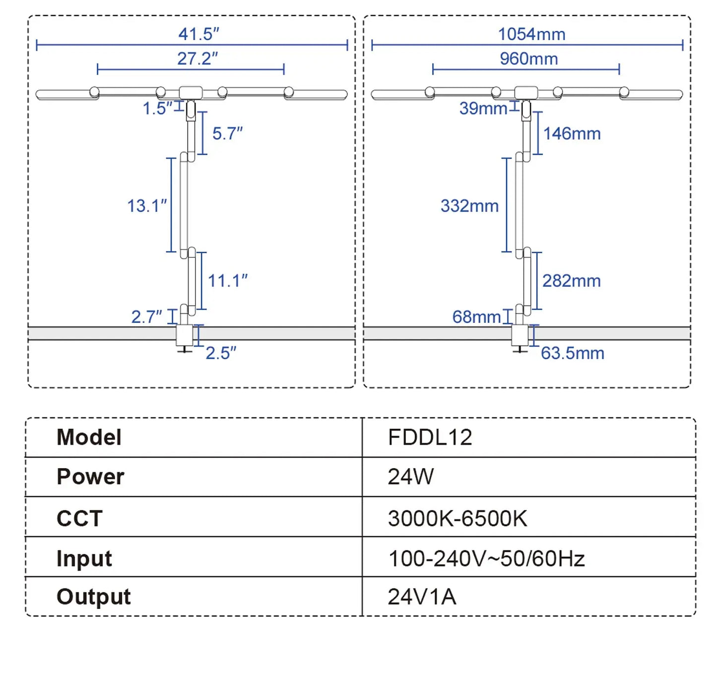 Modern Luxury Bedroom Hotel Office Home Living Room Bedside Study Reading Design Touch Monitor Desk Light Led Table Lamp