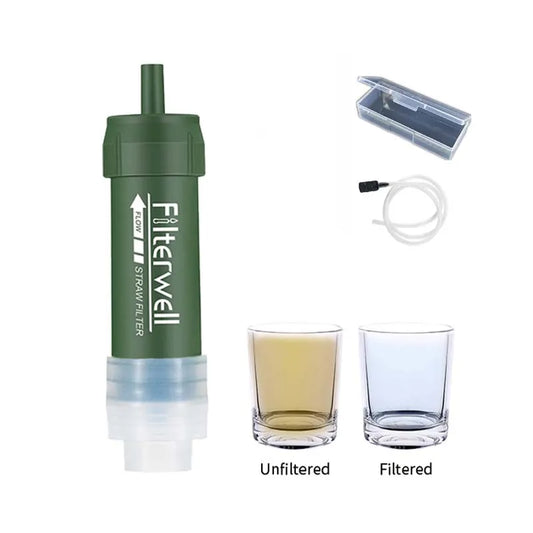 Filterwell Camping Outdoor Survival Personal Water Filter Straw