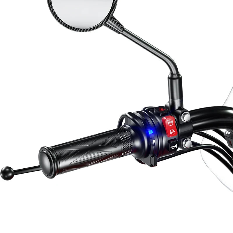2024 New Waterproof Motorcycle Replacement Handlebars 12V Fast Electric Heating Motorcycle Handlebars Motorcycle Accessories