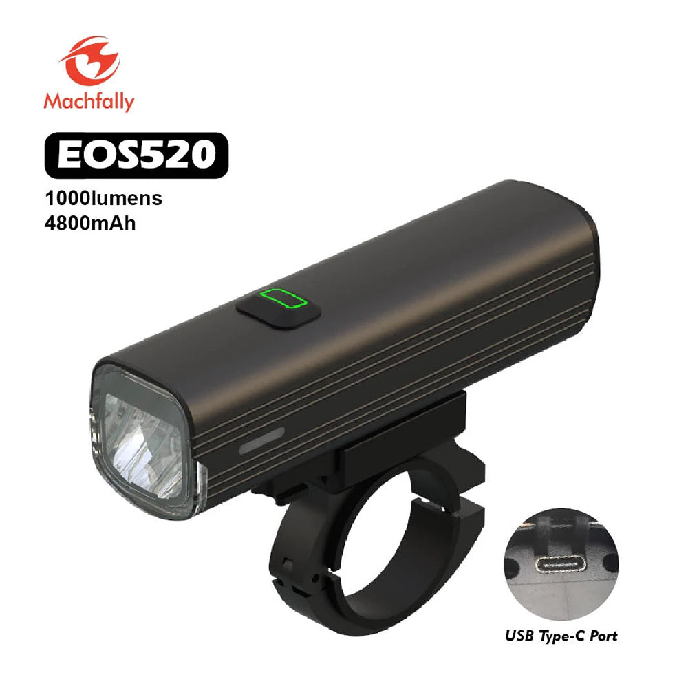 Machfally EOS520 Rainproof Usb Rechargeable Safety Waterproof Ipx6 Warning Bicycle Front Light