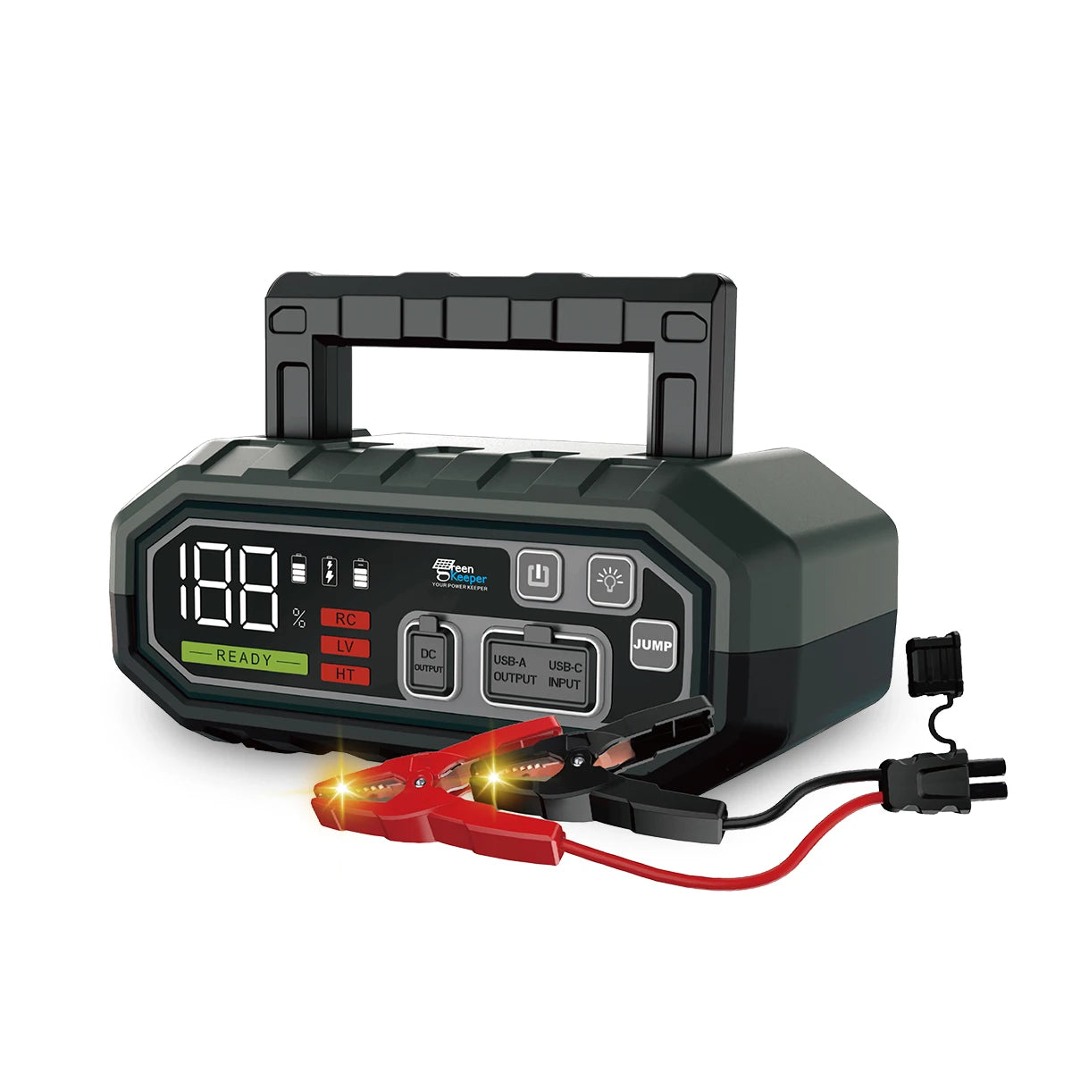 UltraSafe Car Battery Jump Starter Fit Extreme Temperatures Super Capacitor 4000A Battery Jump Starter With Led Light