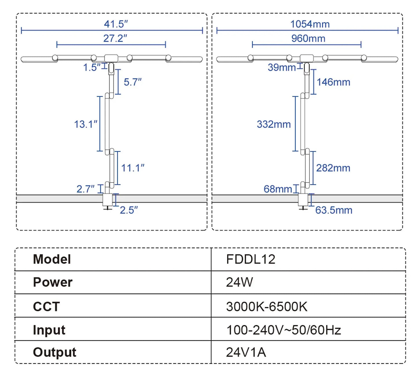 Modern Luxury Bedroom Hotel Office Home Living Room Bedside Study Reading Design Touch Monitor Desk Light Led Table Lamp