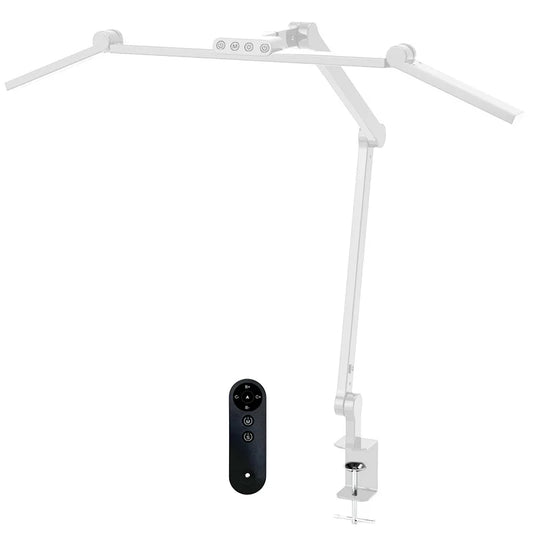 LED Desk Lamp With Clamp, Eye-Caring Clip on Lights for Home Office Lamp Led Bedside Table Lamp With Desk Led Light