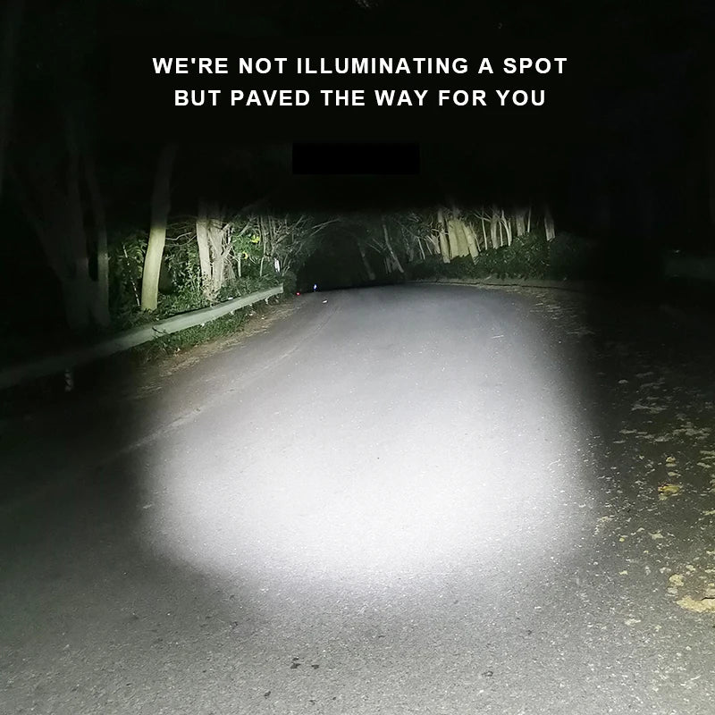 Bike Front Light Rainproof USB Rechargeable Bicycle Light Cycling Headlight LED 4000mAh Flashlight Bike Lamp