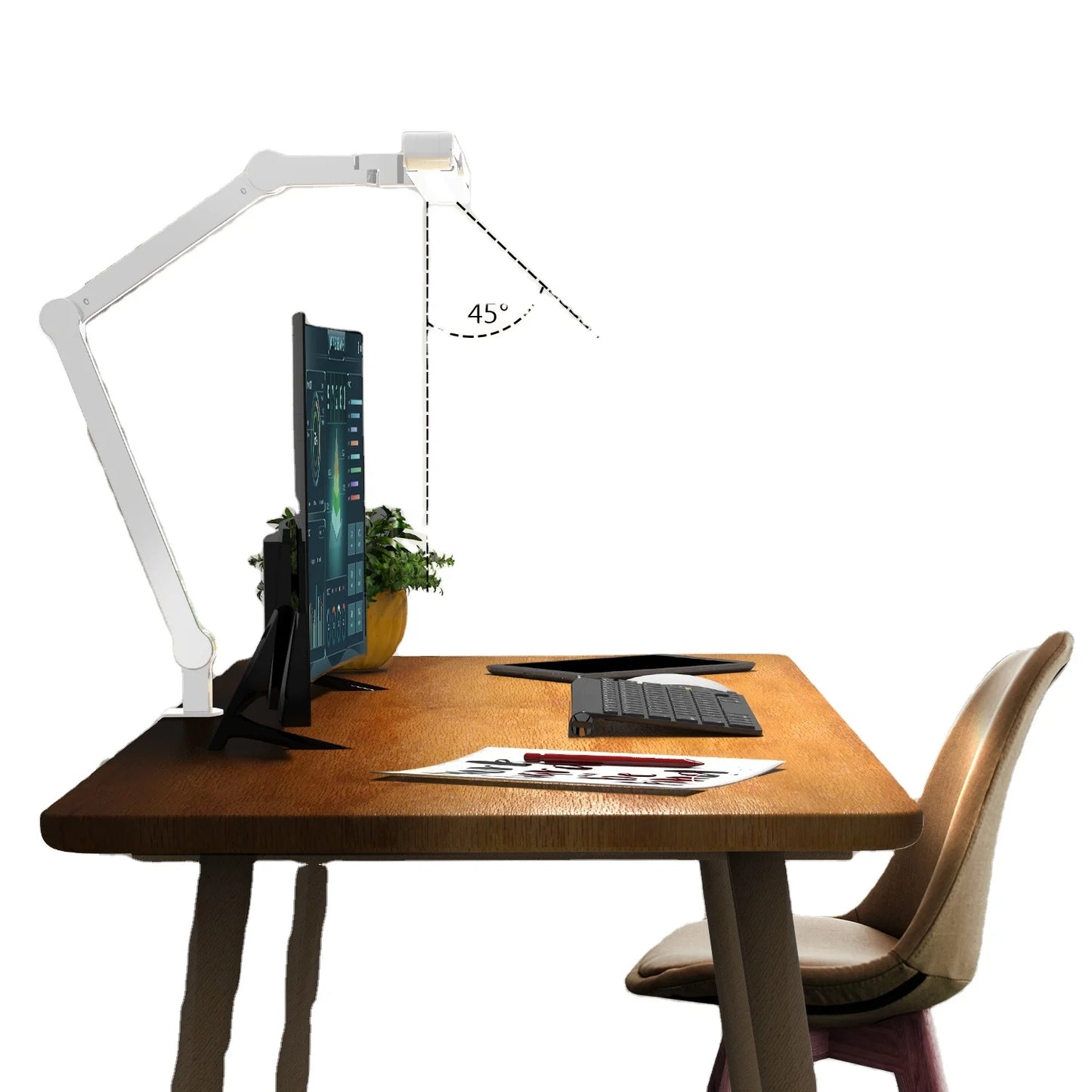 Led Desk Lamp Eye-friendly Dimmable Desk Light