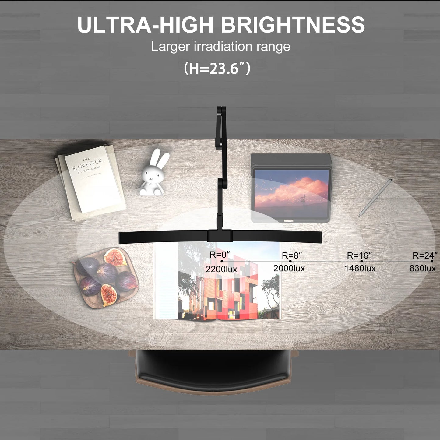 Super Bright Table Lamp Adjustable LED Desk Lamp for Reading Home Office Bedroom Lamp Light