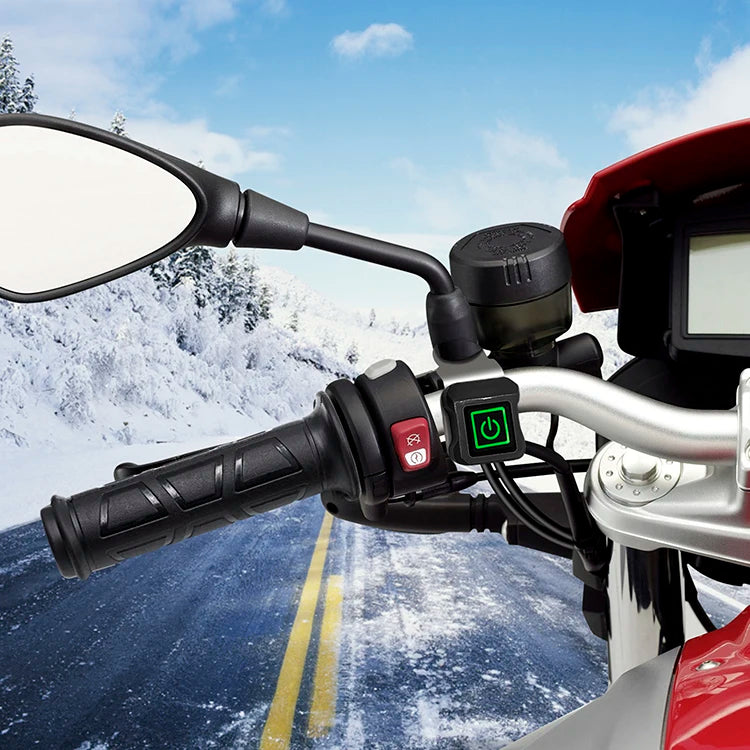 WUPP 7/8\" Universal Electric Warmer Heating Handlebar Heated Grips for Motorbike Motorcycle Body Systems