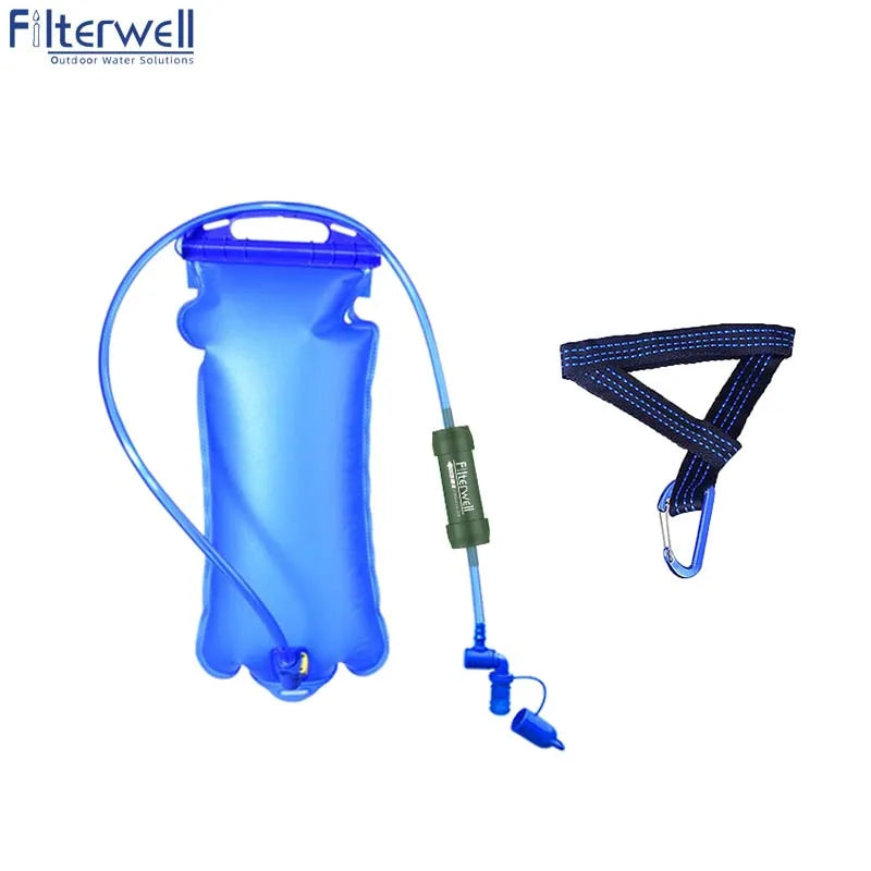 Outdoor Water Filter Gravity Bag for Camping