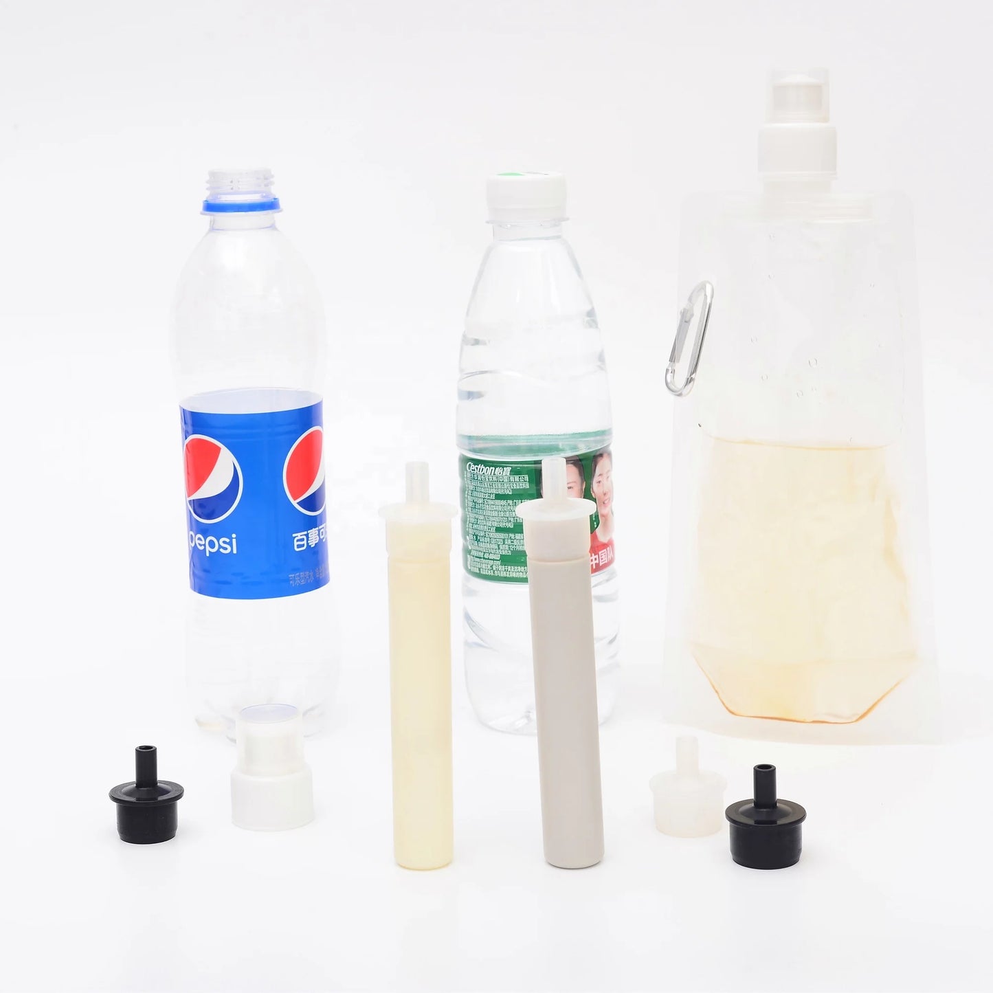 Filterwell Hiking Water Purifier Water Filter 700Ml Squeeze Pouchhiking Water Filter Straw