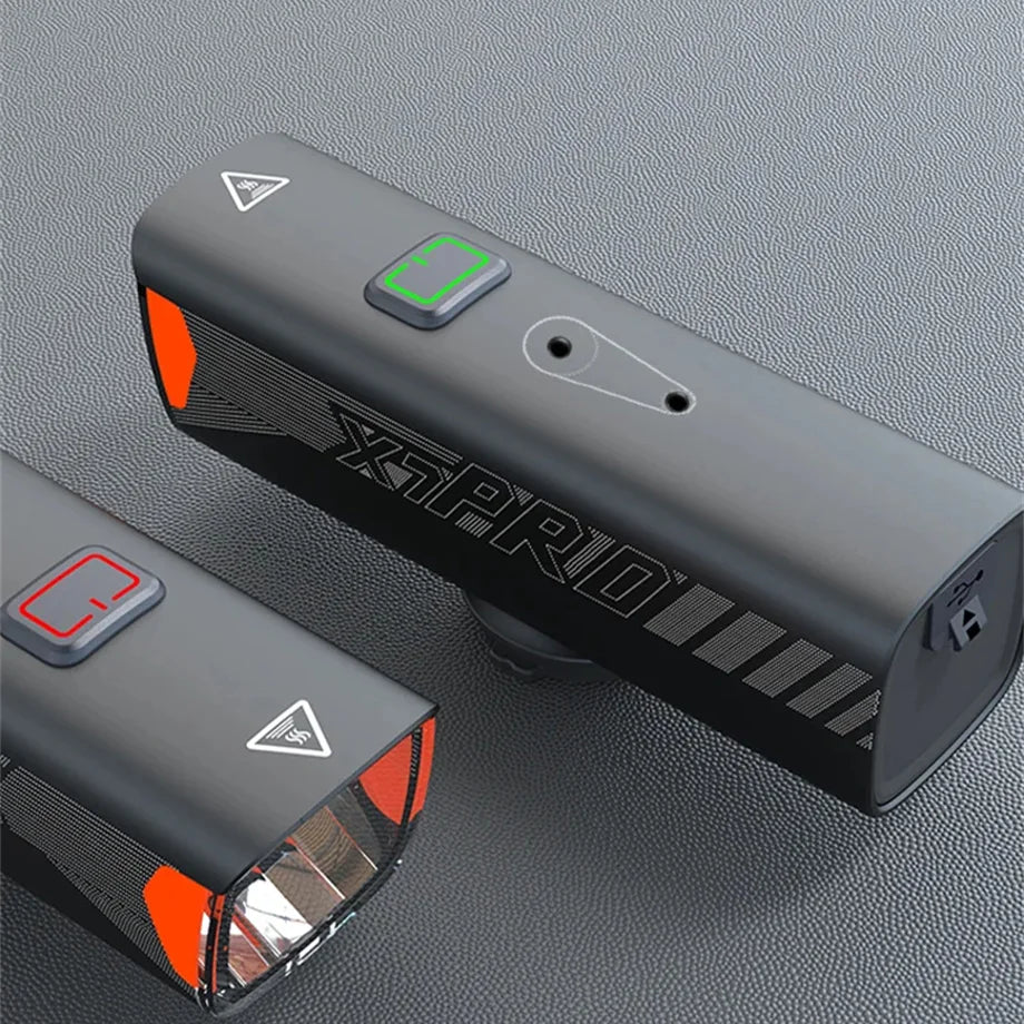 New Anti Glare Large Floodlight Power Bank 6 Modes Usb Rechargeable Abs 3500mah Built-In Battery Bike Front Led Bicycle Lights