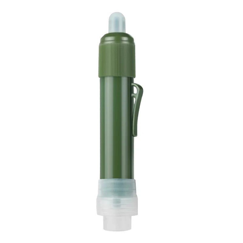 Outdoor Portable Water Purifier Camping Hiking Life Water Filter Straw Survival Kit