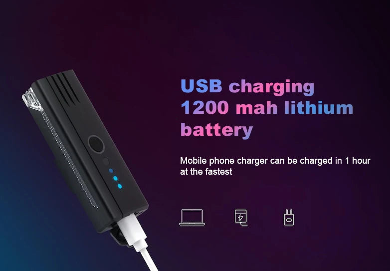 Machfally Wholesale Aluminum Waterproof Smart Induction Wire-controlled Speakers Usb Head Light Lamps Led for Bike Classic Oval