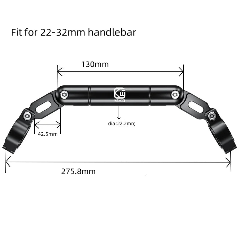 Motorcycle Accessories Strengthening Handlebar Motorcycle Crossbar Multiple Angle Adjustment Extension Bar Balance Bar