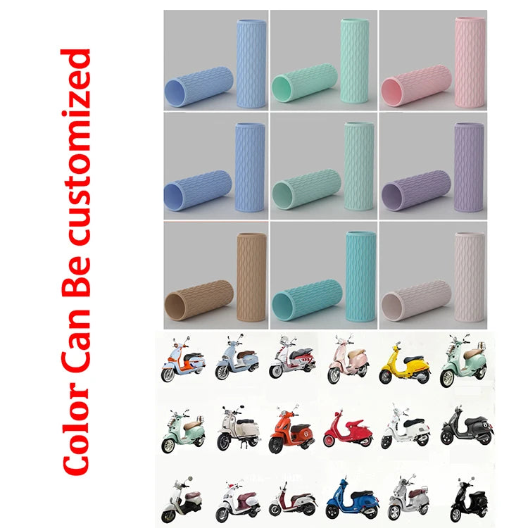 WUPP CS-1819A1 12V IP66 Waterproof 5 Heat Settings Fast Heating Motorcycle Heated Handlebar Silicone Sleeve Grips Cover