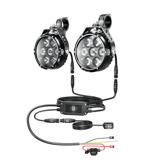 12V Motorcycle LED Light 60W Auxiliary Led Spotlights Fog/Flashing Lights for Motorcycle White Yellow Motorbike Led Lights