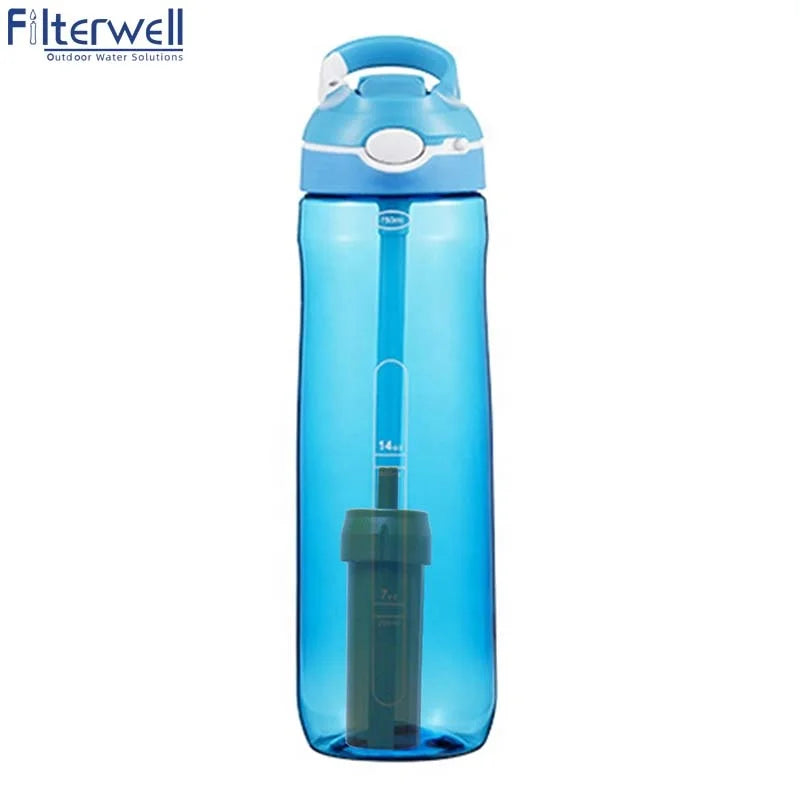 High Quality Outdoor Water Filter Bottle Straw Water Filter Bottle