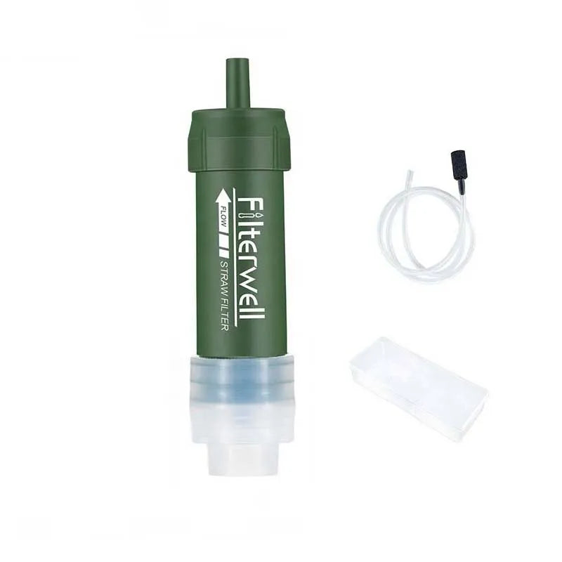 Filterwell Outdoor Camping Emergency Life Water Filter Straw Survival