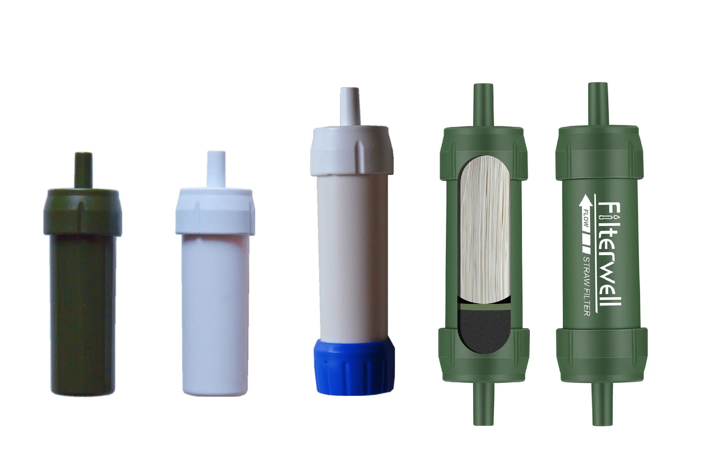 4000L 0.01 Micron Water Filter Straw Straw Personal Water Filter Filter Straw Portable and Long Life Span