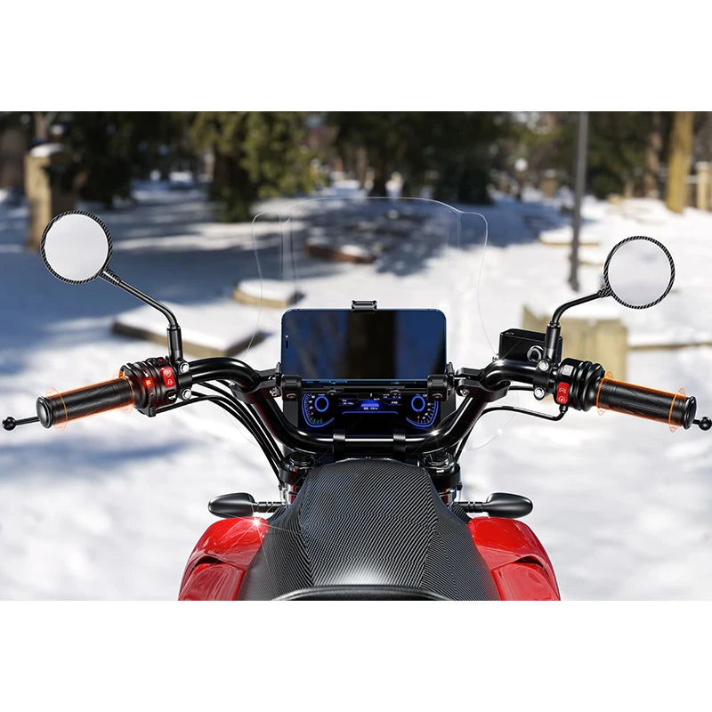 Motorcycle Heated Handlebars Electric Heating Replacement Handlebars Outdoor Riding Equipment Handlebars Motorcycle Accessories