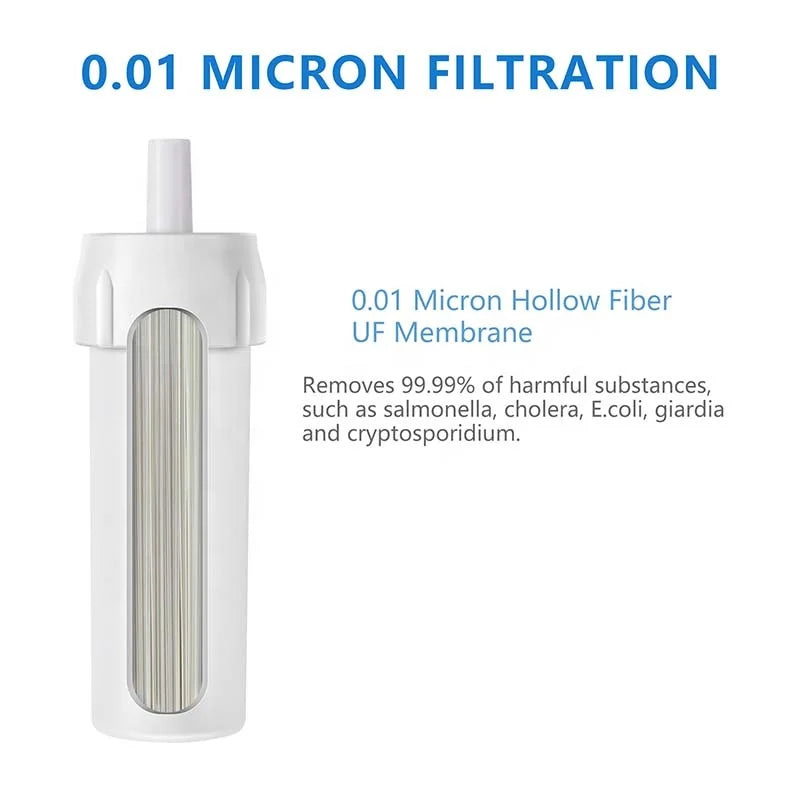 Hiking Camping Outdoor Collapsible Foldable Squeezable Pouch Hydration Flask Touch Soft Water Bottle With Water Filter Straw