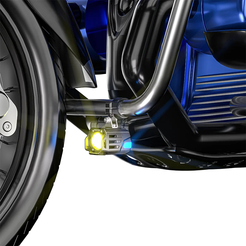 New Super Bright Auxiliary Dual Spotlight IP68 Waterproof Breathing Atmosphere Light High and Low Beam with Tangent Bright Light