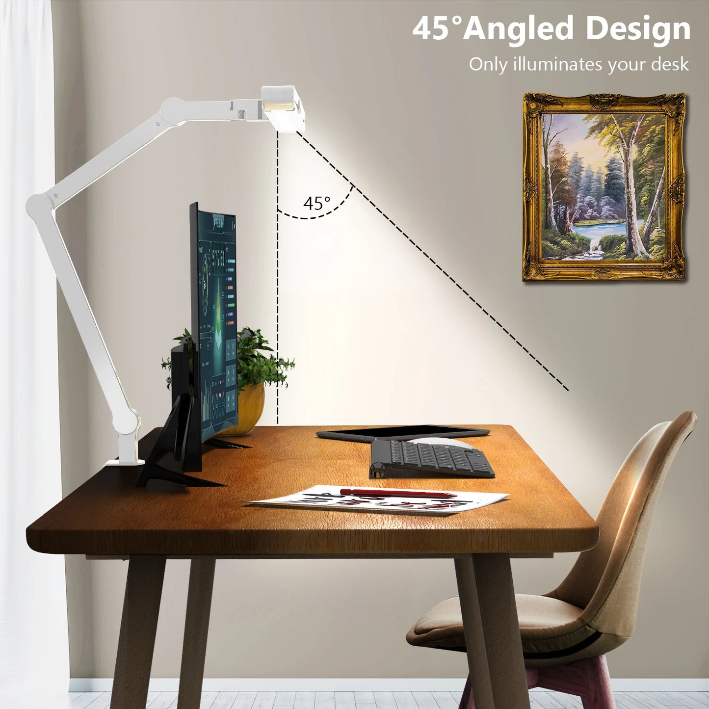 Study Reading Table Light Led Desk Touch Lamp