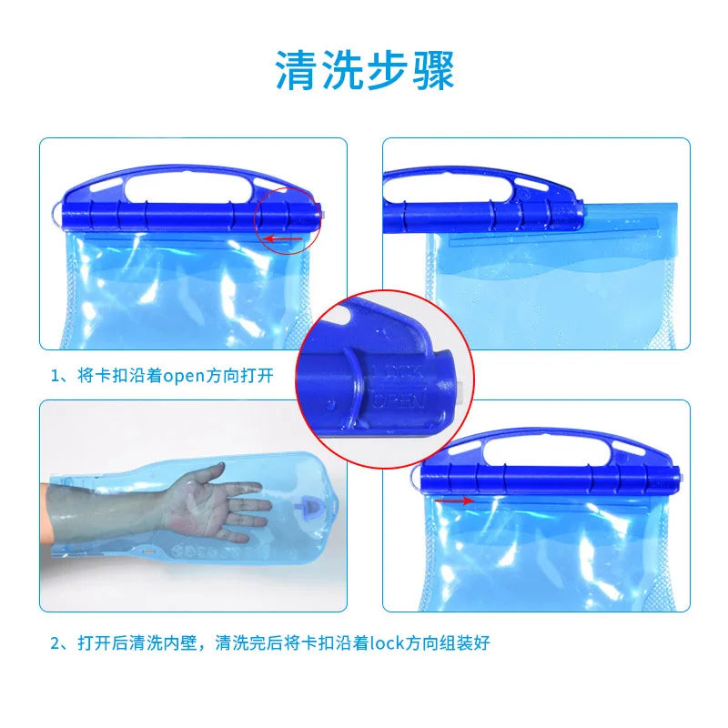 2L Collapsible Water Filter Bag Outdoor Camping Hydration Outdoor Water Bladder Camping Gravity Water Filter Bag