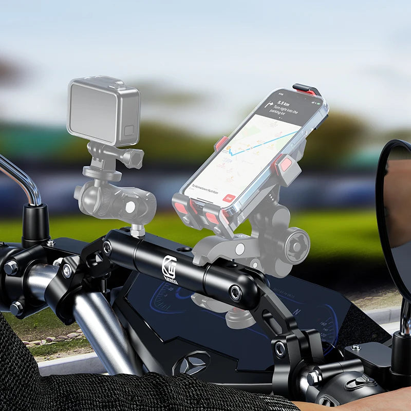 Motorcycle Accessories Strengthening Handlebar Motorcycle Crossbar Multiple Angle Adjustment Extension Bar Balance Bar