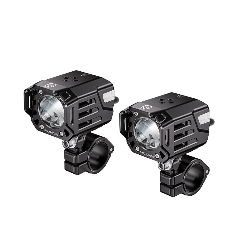 2024 New Super Bright Auxiliary Dual Spotlight Waterproof Breathing Light Motorcycle Modification Equipped Spotlight