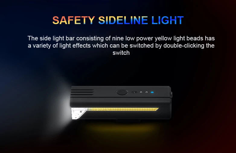 Machfally Wholesale Aluminum Waterproof Smart Induction Wire-controlled Speakers Usb Head Light Lamps Led for Bike Classic Oval