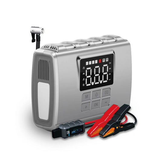 Green Keeper Manufactory Wholesale Car Portable Air Compressor 3000A 20000mAh Jump Starter With USB Quick Charge