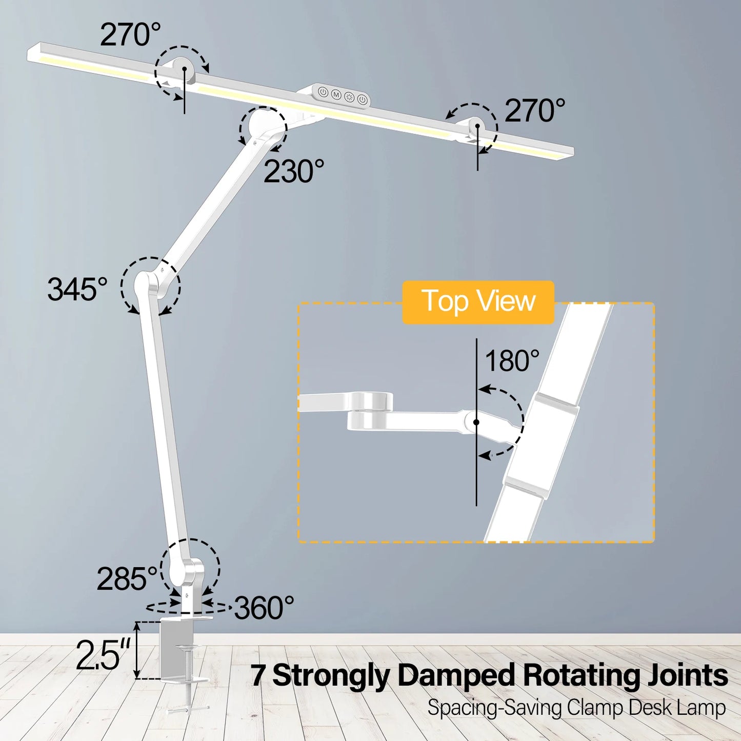 Creativity Bedroom Bedside Office Hotel Study Reading Learning Architect Foldable Dimming Stepless Led Desk Light Table Lamp