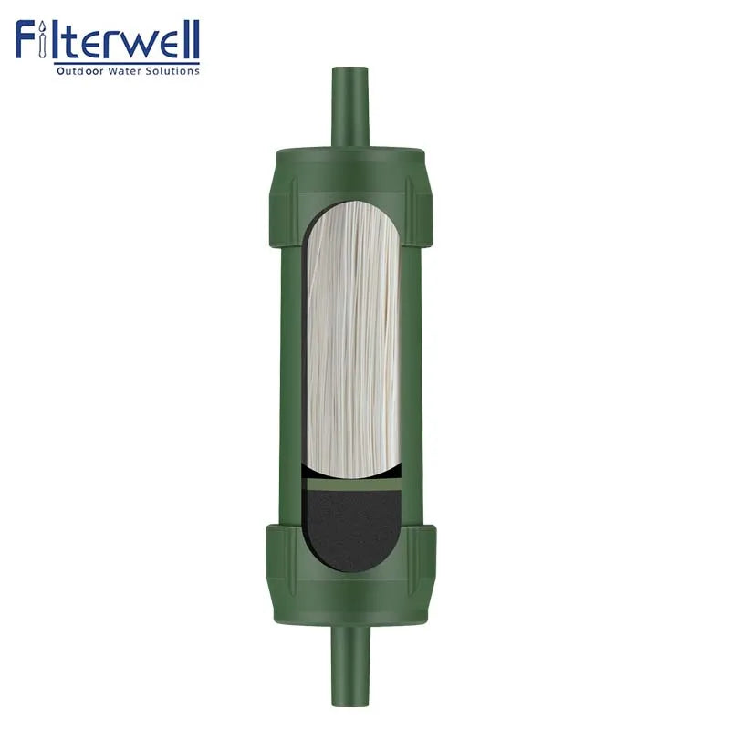 Filterwell Survival Portable Personal Hiking Backpacking Outdoor Filter Water Straw Purifier