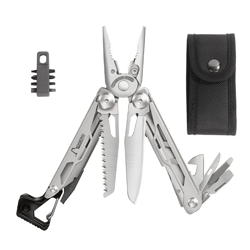 DAKOYU-Multi-functional Swiss Tool with Whistle, Outdoor Pliers, DKShadow Available In Multiple Colors, Outdoor Camping Equipmen