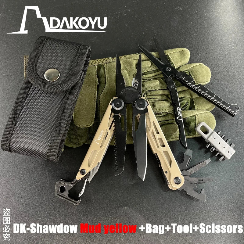 New 2024 DAKOYU Folding Multi functional Tool Pliers Multi functional Combination Tool Pliers EDC Outdoor Equipment Swiss Tools
