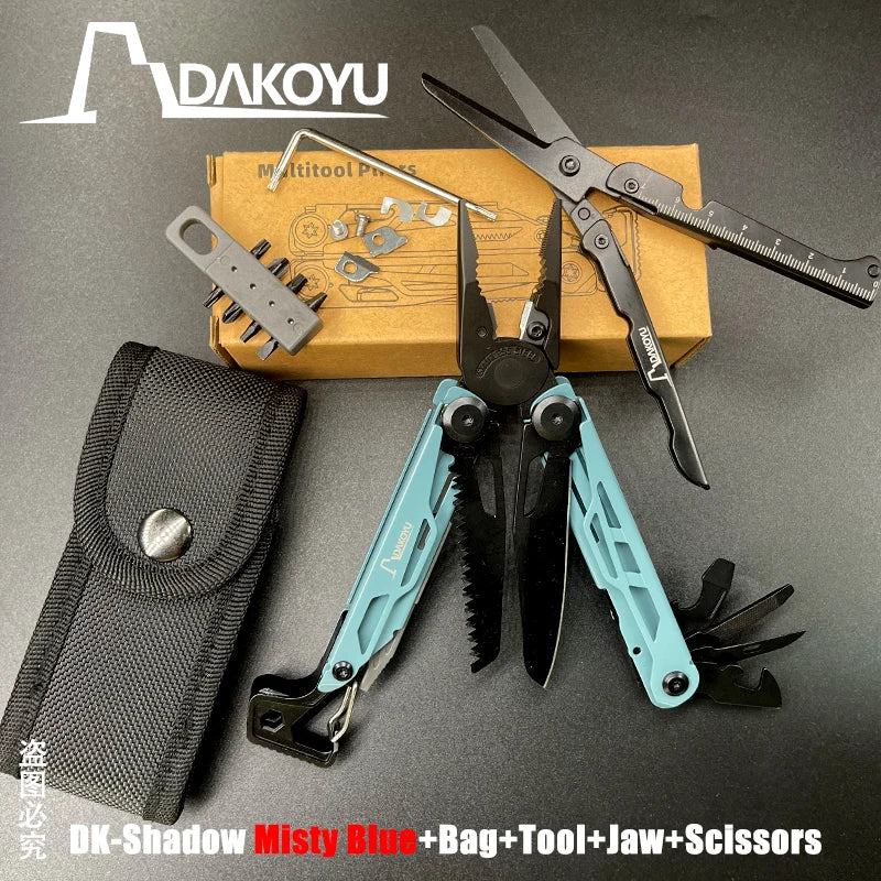 New 2024 DAKOYU Folding Multi functional Tool Pliers Multi functional Combination Tool Pliers EDC Outdoor Equipment Swiss Tools