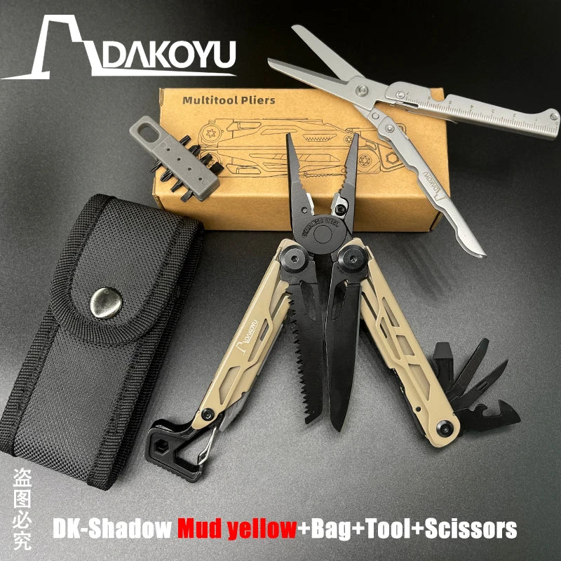 New 2024 DAKOYU Folding Multi functional Tool Pliers Multi functional Combination Tool Pliers EDC Outdoor Equipment Swiss Tools