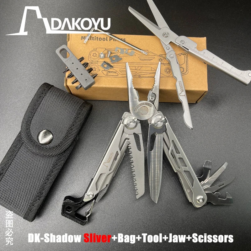 New 2024 DAKOYU Folding Multi functional Tool Pliers Multi functional Combination Tool Pliers EDC Outdoor Equipment Swiss Tools