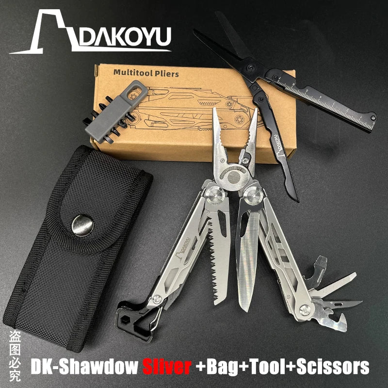 New 2024 DAKOYU Folding Multi functional Tool Pliers Multi functional Combination Tool Pliers EDC Outdoor Equipment Swiss Tools