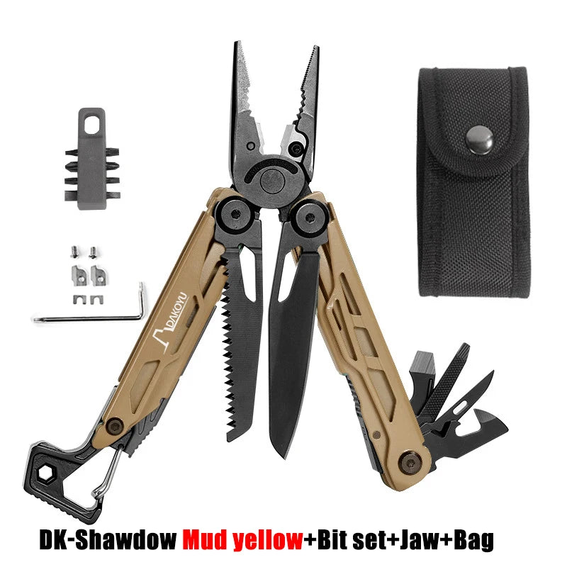 New 2024 DAKOYU Folding Multi functional Tool Pliers Multi functional Combination Tool Pliers EDC Outdoor Equipment Swiss Tools