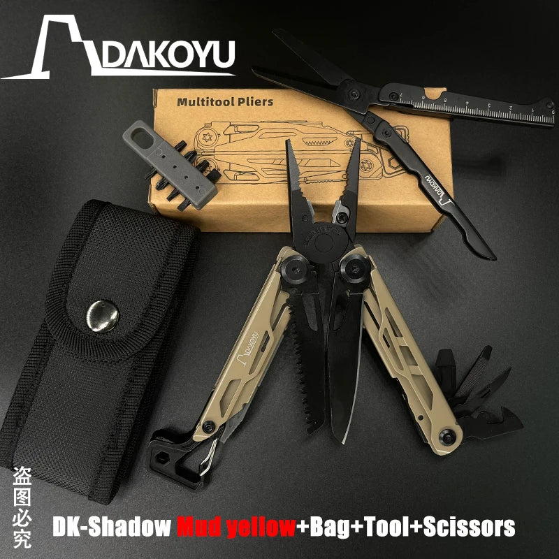 New 2024 DAKOYU Folding Multi functional Tool Pliers Multi functional Combination Tool Pliers EDC Outdoor Equipment Swiss Tools