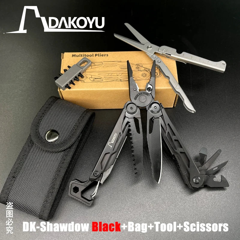 New 2024 DAKOYU Folding Multi functional Tool Pliers Multi functional Combination Tool Pliers EDC Outdoor Equipment Swiss Tools